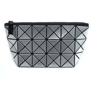 ISSEY MIYAKE BAOBAO PRIZM Pouch, Silver, BB63-AG051, Women's